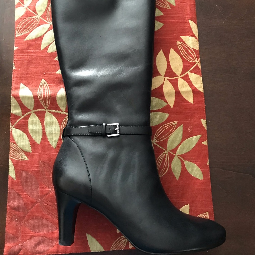 High heel calf boots
